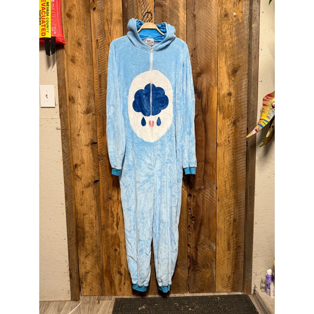 Care Bears Grumpy Bear Adult One Size Plush Onesie Union Suit Kawaii Costume